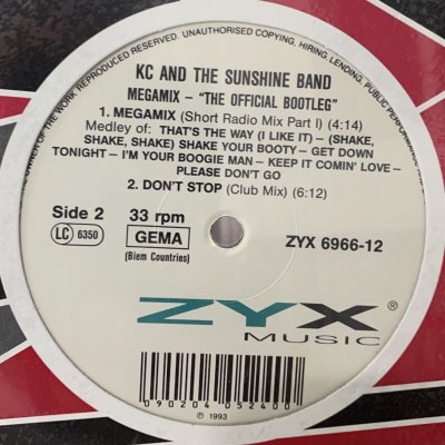 画像1: KC And The Sunshine Band -  Megamix (The Official Bootleg) (12'')