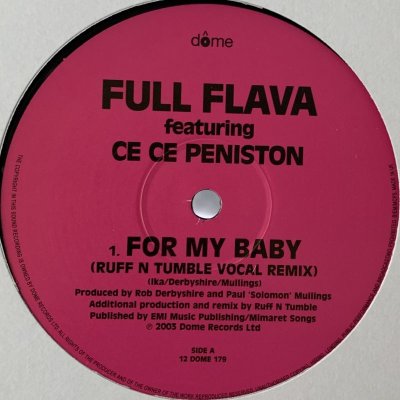 画像1: Full Flava feat. Ce Ce Peniston - For My Baby (12'')