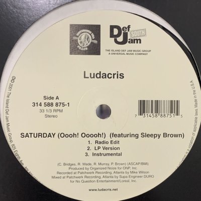 画像1: Ludacris - Saturday (Oooh! Ooooh!) (12'')