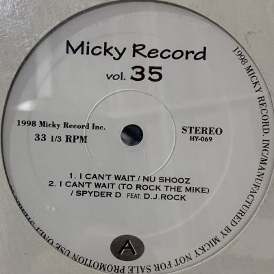 画像1: V.A. - Micky Record Vol.35 (inc.Debelah - Take It Easy, Nu Shozo - I Can't Wait) (12'')