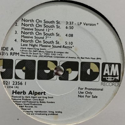 画像1: Herb Alpert - North On South St. (12'') 