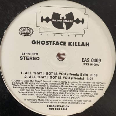 画像1: Ghostface Killah feat. Mary J. Blige - All That I Got Is You (Remix) (12'')