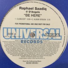 他の写真1: Raphael Saadiq feat. D'Angelo - Be Here (12'')
