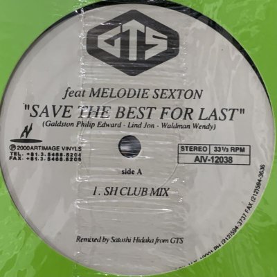 画像1: GTS feat Melodie Sexton -Save The Best For Life / Shine My Life Remix (12'')