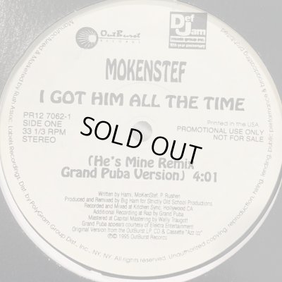 画像1: Mokenstef feat. Grand Puba - I Got Him All The Time (He's Mine Remix) (12'') (刻印入り本物Promo !!)