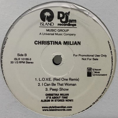 画像1: Christina Milian - L.O.V.E. (Red One Remix) (12'')