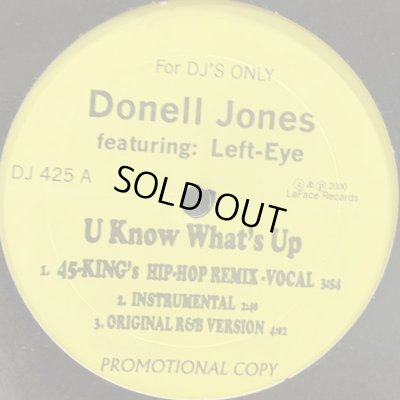 画像1: Donell Jones - U Know What's Up / Where I Wanna Be (45 King Remix) (12'')