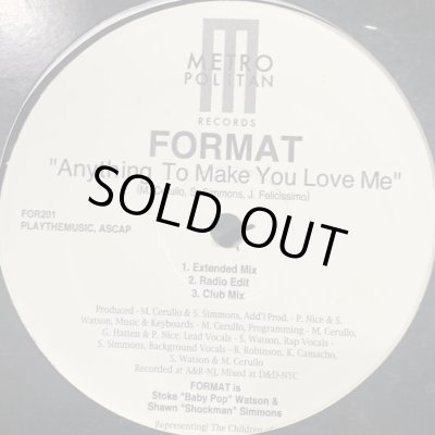 Format - Anything To Make You Love Me (12'') - FATMAN RECORDS