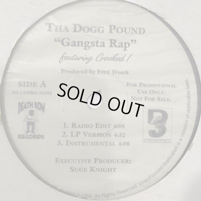 画像1: Tha Dogg Pound feat. Crooked I - Gangsta Rap (b/w Just Doggin) (12'')