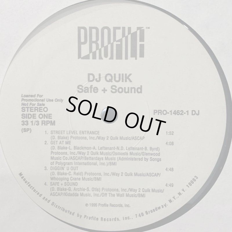 DJ Quik - Safe + Sound (2LP) - FATMAN RECORDS