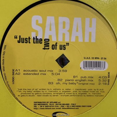 画像1: Sarah - Just The Two Of Us (12'')
