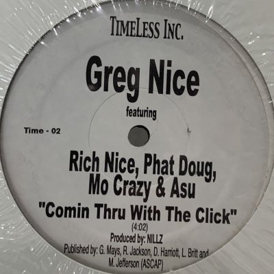 画像1: Greg Nice feat. Rich Nice, Phat Doug, Mo Crazy & Asu - Comin Thru With The Click (12'')