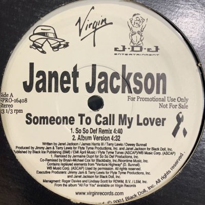 画像1: Janet Jackson - Someone To Call My Lover (12')
