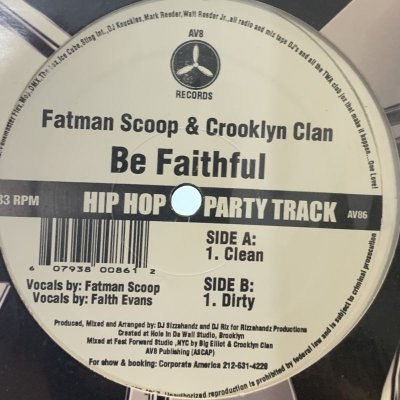 画像1: Fatman Scoop & Crooklyn Clan - Be Faithful (12'')