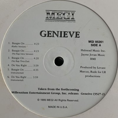 画像1:  Genieve - Do You Right / Boogie On (12'')