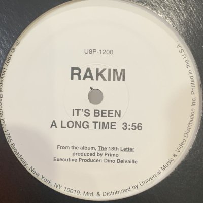 画像1: Rakim - It's Been A Long Time (12'') (キレイ！！)