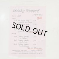 V.A. - Micky Record Vol.27 (inc. Lisette Melendez - Goody Goody Nuts Qool Remix !!) (12'')