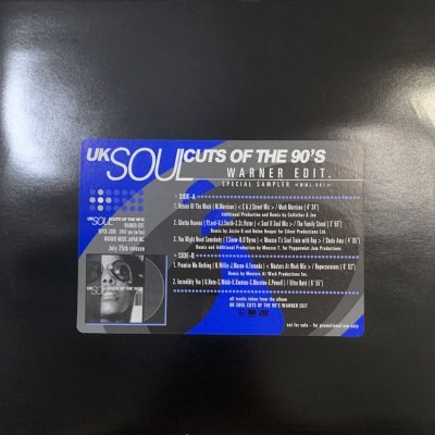 画像1: V.A. - UK Soul Cuts Of The 90's Warner Edit Special Sampler (inc. Return Of The Mack and more...) (12'') (ピンピン！)