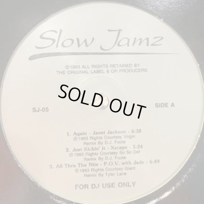画像1: Janet Jackson - Again (Sax Cruise Remix) (Slow Jamz 5) (a/w Xscape - Just Kickin' It & Tony! Toni! Tone! - Anniversary) (12'') (キレイ！)