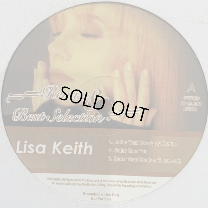 Lisa Keith - Better Than You (Party Remix) (12'') (キレイ