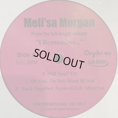画像1: Meli'sa Morgan - Back Together Again (12'') (キレイ！)