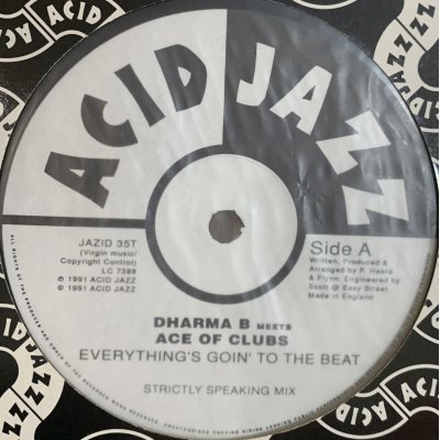 画像1: Dharma B Meets Ace Of Clubs - Everything's Goin' To The Beat (12'')