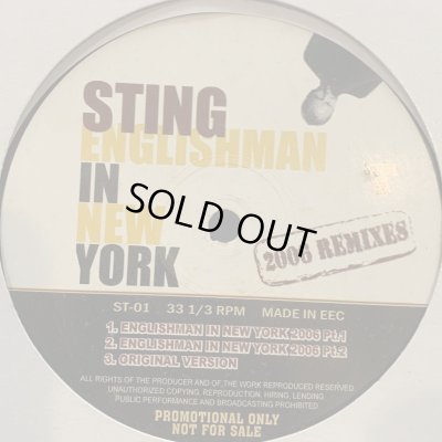 画像1: Sting - Englishman In New York, Shape Of My Heart (Club Remix) (12'')
