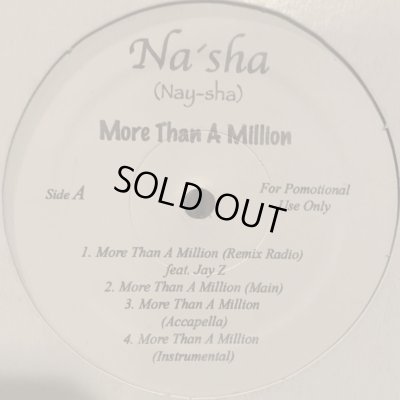 画像1: Na'Sha feat. Jay-Z - More Than A Million (12'')