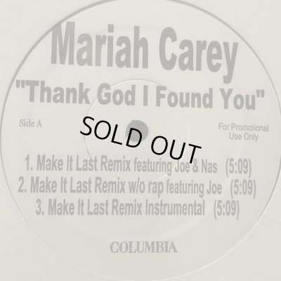 画像1: Mariah Carey feat. Joe & Nas - Thank God I Found You (Make It Last Remix) (inc. Album Version) (12'') (US Promo !!)