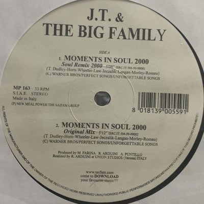 画像1: J.T. And The Big Family - Moments In Soul 2000 (12'')