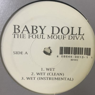 画像1: Baby Doll The Foul Mouf Diva - Wet / Mouf Pt. 2 (12'')