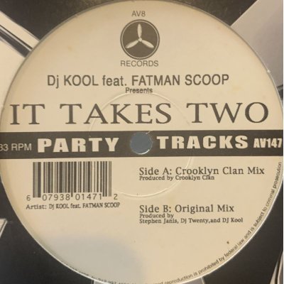 画像1: DJ Kool feat. Fatman Scoop - It Takes Two (12'')
