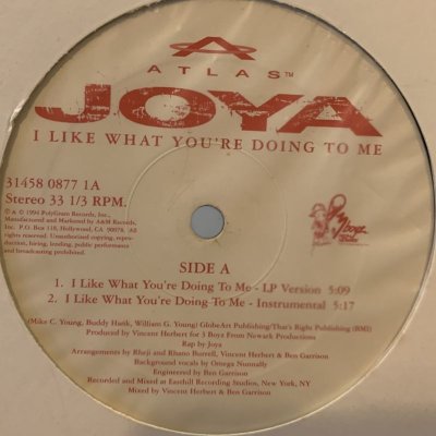 画像1: Joya - I Like What You're Doing To Me (12'')