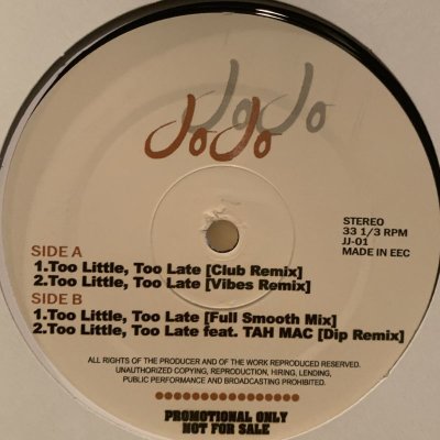 画像1: JoJo - Too Little Too Late (Club Remix) (12'') (ピンピン！)