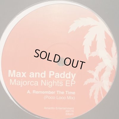 画像1: Max & Paddy - Majorca Nights EP (inc. Remember The Time, The Line and more) (12'') (キレイ！！)