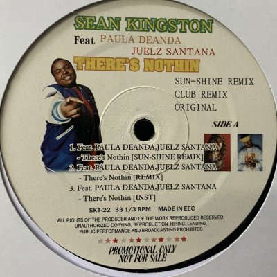 画像1: Sean Kingston feat. Paula Deanda & Jules Santana - There's Nothin (Sun-Shine Remix) (12'') (キレイ！！)