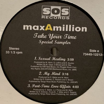 画像1: Max A Million - Take Your Time Special Sampler (inc. My Mind & Part-Time Love Affair etc...) (12'') (キレイ！！)