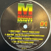 V.A. - Massive Jointz #1 (inc. Angie Martinez - If I Could Go (Reggae Remix), Capleton - Tour, Beenie Man - Who Am I, Supercat - Ghetto Red Hot (Hip Hop Mix) and more...) (12'') (キレイ！)