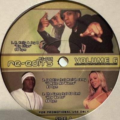画像1: Various - Re-Edits Volume 6 (inc.The Game feat. 50 Cent - How We Do, T.I. - Bring Em Out, Jadakiss feat. Mariah Carey - U Make Me Wanna, LB feat. Wayne Marshall - All Rise and more) (12'')