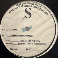 Rakim - When I'm Flowin (King Tech Remix) (12'')