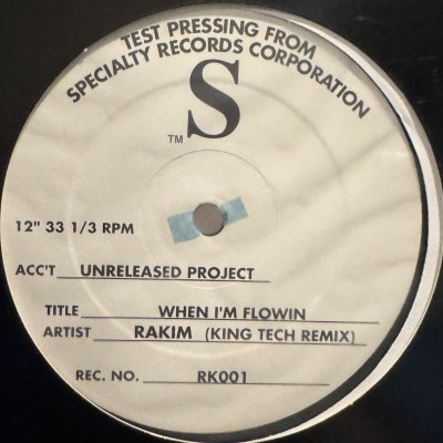 画像1: Rakim - When I'm Flowin (King Tech Remix) (12'')