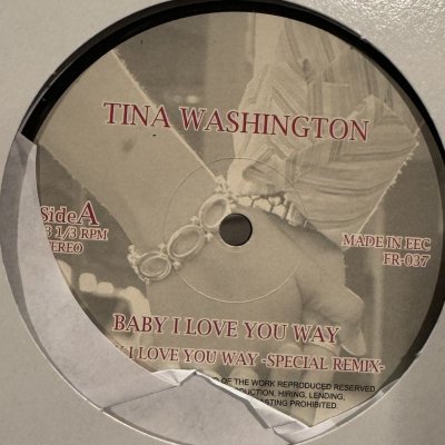 画像1: Tina Washington ‎– Baby, I Love Your Way (Special Remix) (12'')