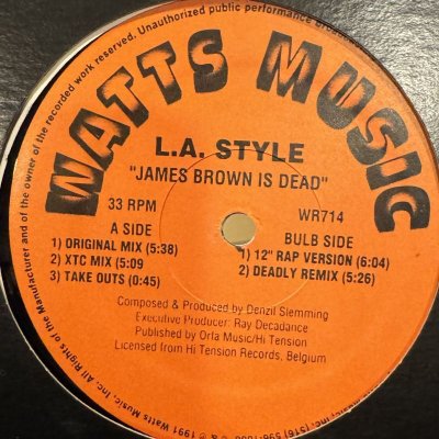 画像1: L.A. Style - James Brown Is Dead (12'') (キレイ！！)