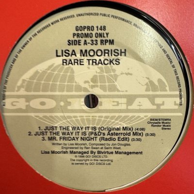 画像1: Lisa Moorish - Rare Tracks EP (inc. Beautiful Morning, Mr. Friday Night, This Is Your Night & Just The Way It Is) (12'')