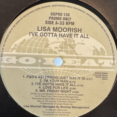 画像1: Lisa Moorish - I've Gotta Have It All (LP)