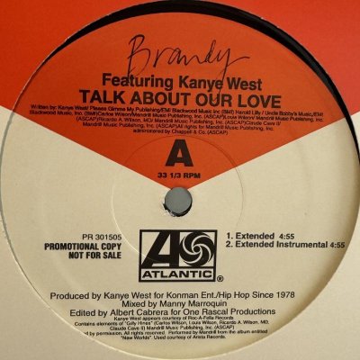 画像1: Brandy - Talk About Our Love (One Rascal Remix) (12'') (キレイ！)