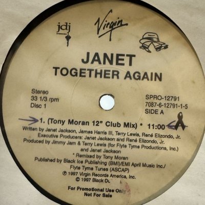 画像1: Janet Jackson - Together Again (inc. Album Version !!) (12''×2)