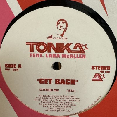 画像1: Tonka - Get Back (Extended Mix) (12'') (キレイ！！)