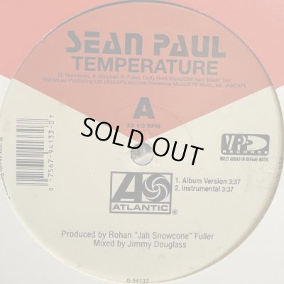 画像1: Sean Paul - Temperature (b/w Breakout) (12'') (キレイ！)