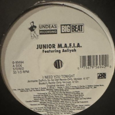 画像1: Junior M.A.F.I.A. feat. Aaliyah - I Need Your Tonight (b/w Get Money) (12'')